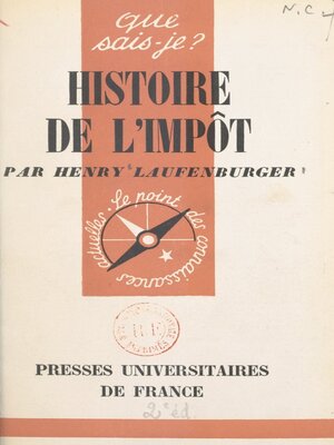 cover image of Histoire de l'impôt